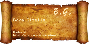 Bora Gizella névjegykártya